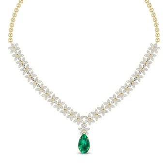 Buy Multi Shape Diamond Minimalist Necklace at Ivana Jewels Best lab grown diamond jewellery brand