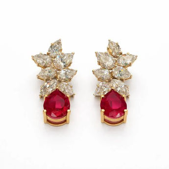 Elegant Marquise Diamond Dangle Earrings