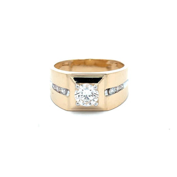 1 Carat Round Diamond Bezel Ring