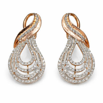 Multi-Layer Statement Diamond Earrings