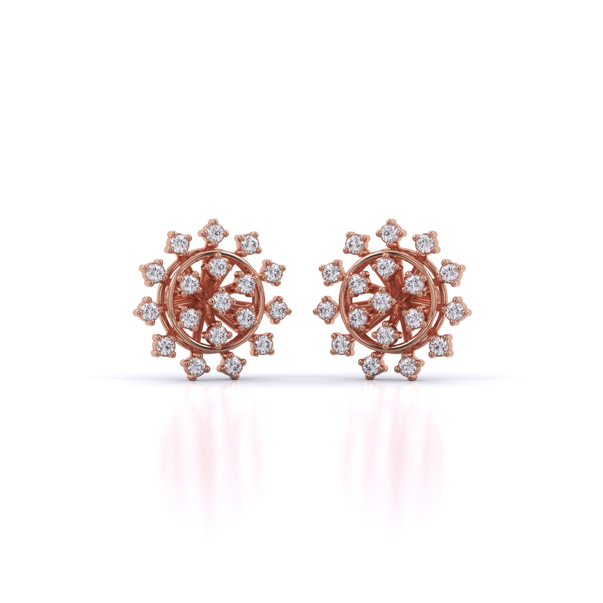 Snowflake Diamond Studs