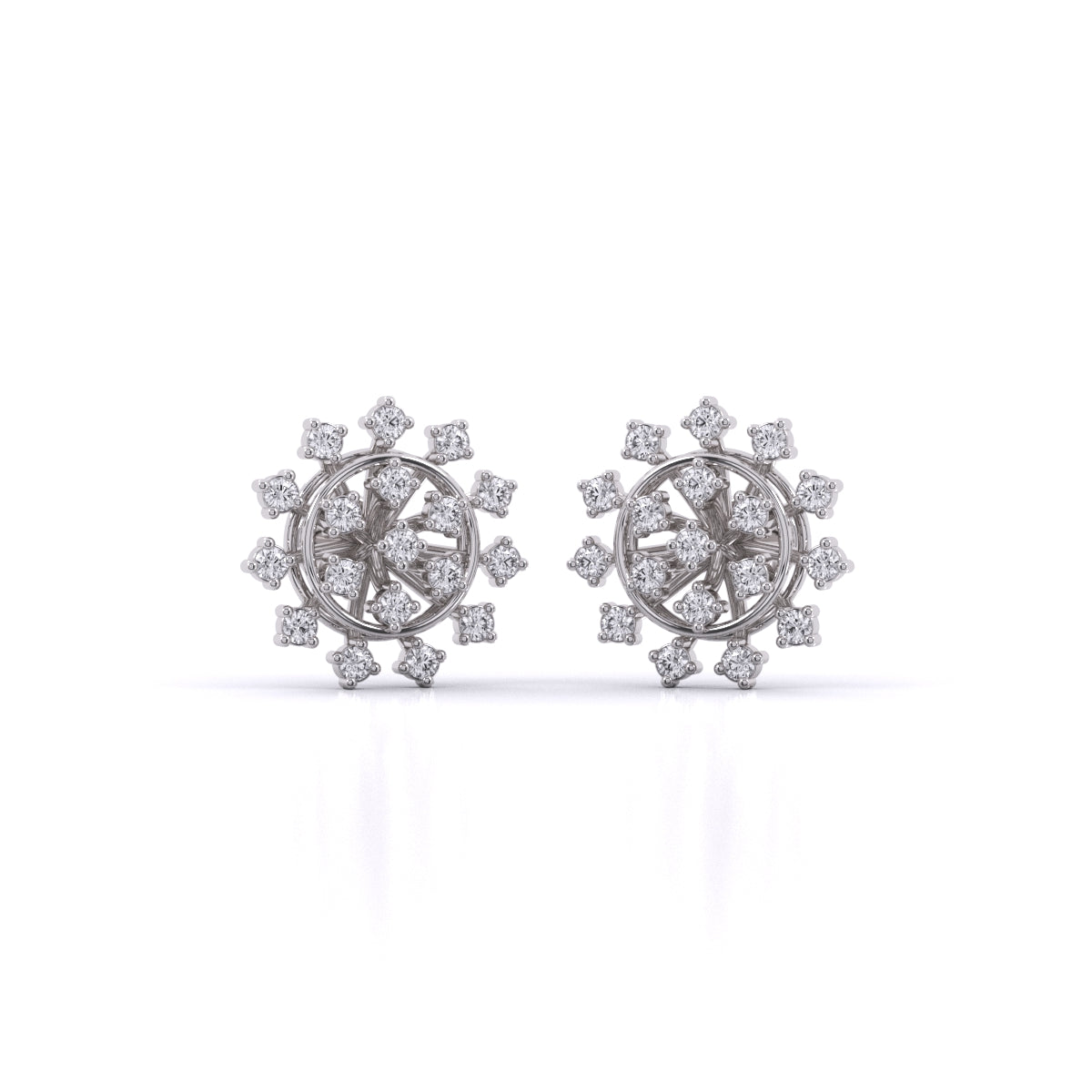 Snowflake Diamond Studs