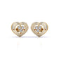 Eternal Love Heart Studs