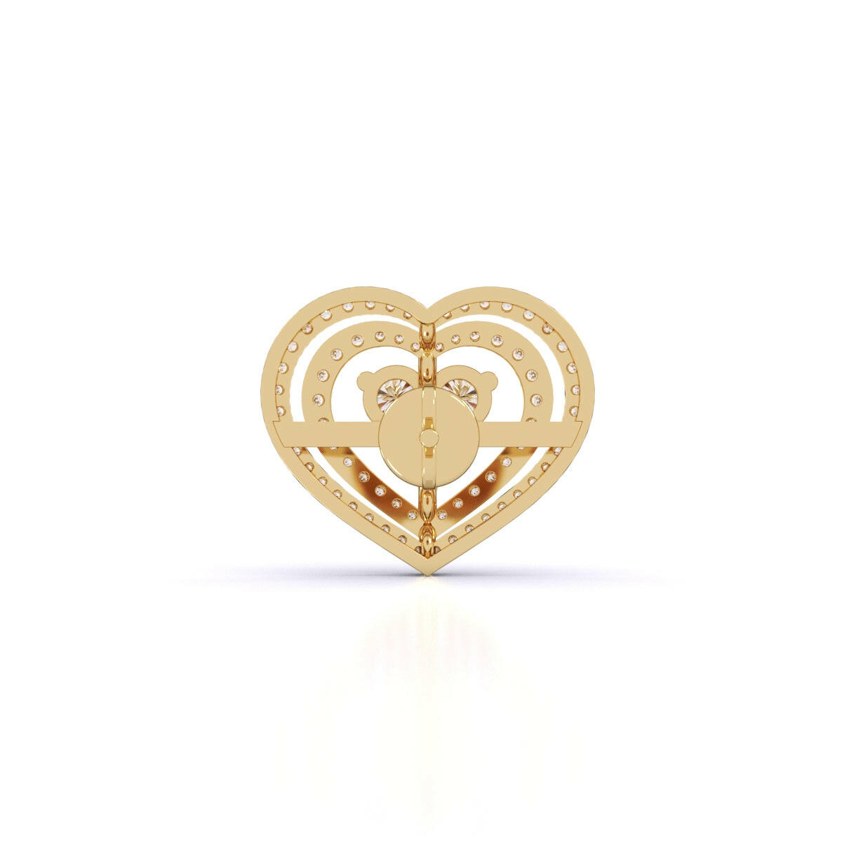 Eternal Love Heart Studs