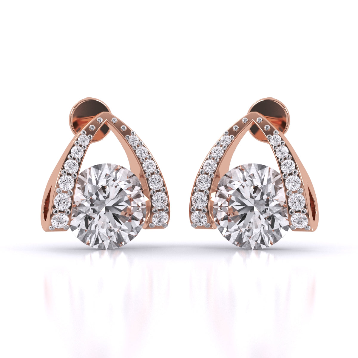 Modern Grace Diamond Earrings