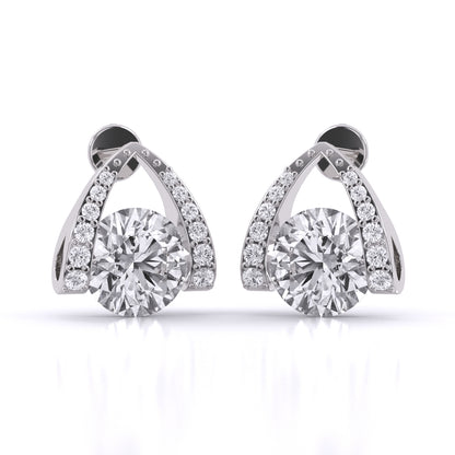 Modern Grace Diamond Earrings