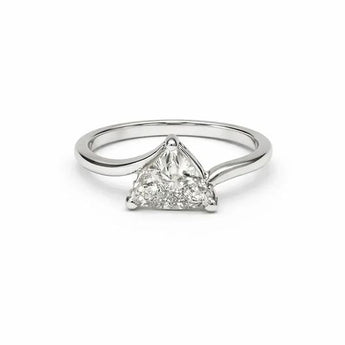 1.0 Carat Diamond Wave Statement Ring in 14Kt Yellow Gold