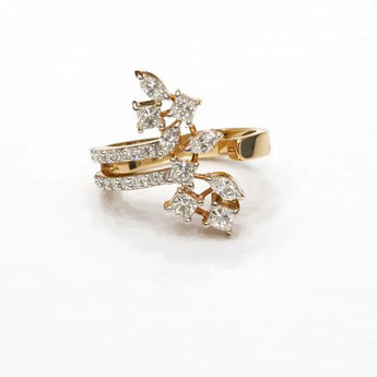 Exquisite Diamond Toi et Moi Fashion Piece