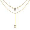 Necklace with Princess and Baguette Diamond Accents