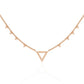 Modern Triangle Diamond Necklace