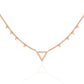 Modern Triangle Diamond Necklace