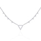 Modern Triangle Diamond Necklace