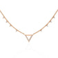 Modern Triangle Diamond Necklace