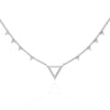 Modern Triangle Diamond Necklace