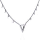 Modern Triangle Diamond Necklace