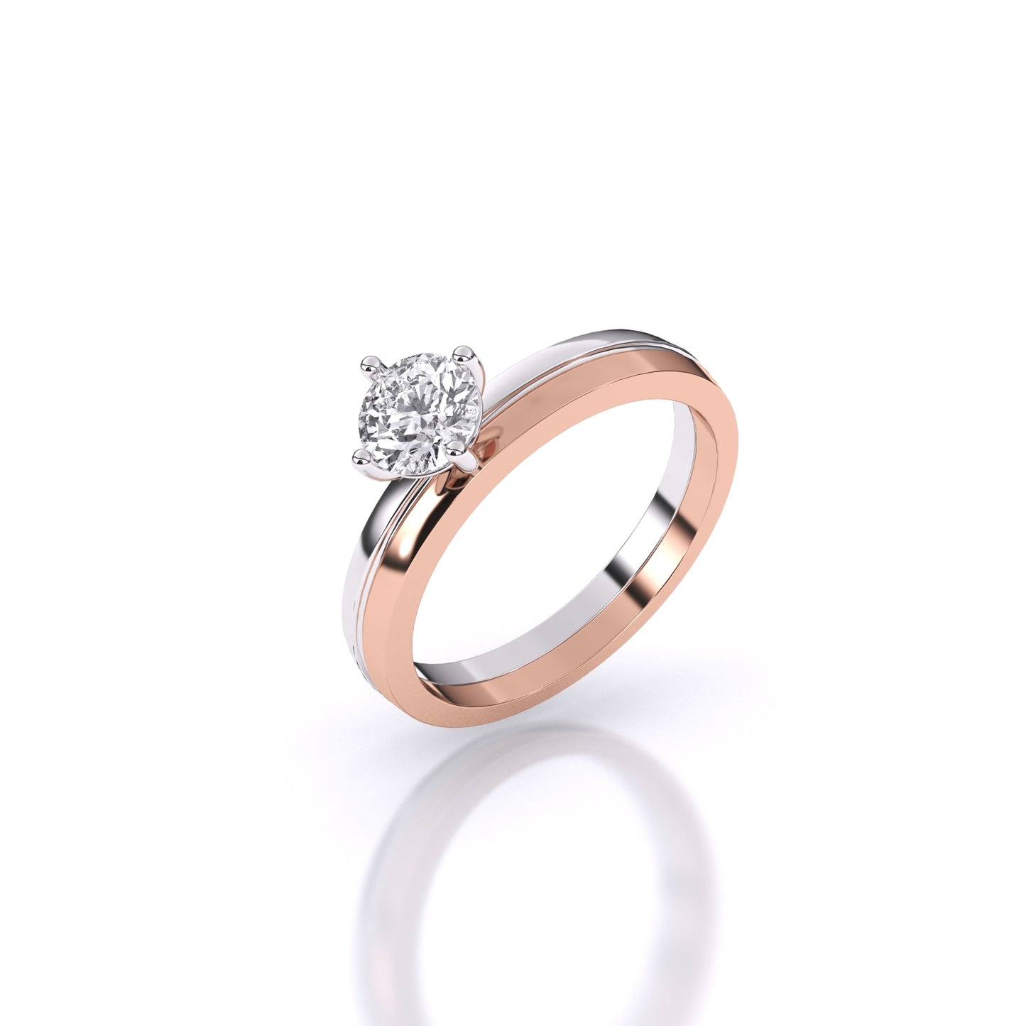 40 Pointers Classic Solitaire Ring