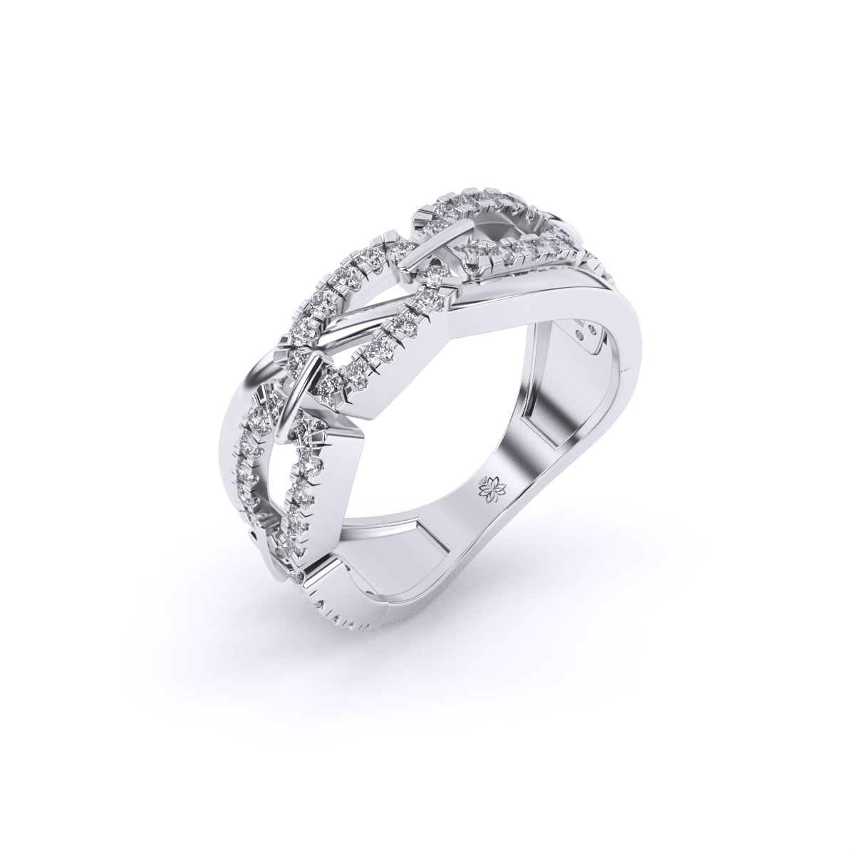 Round cut Diamond Fancy Ring