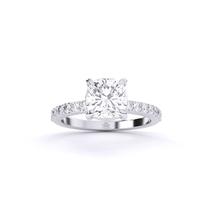 Cushion Solitaire Engagement Ring