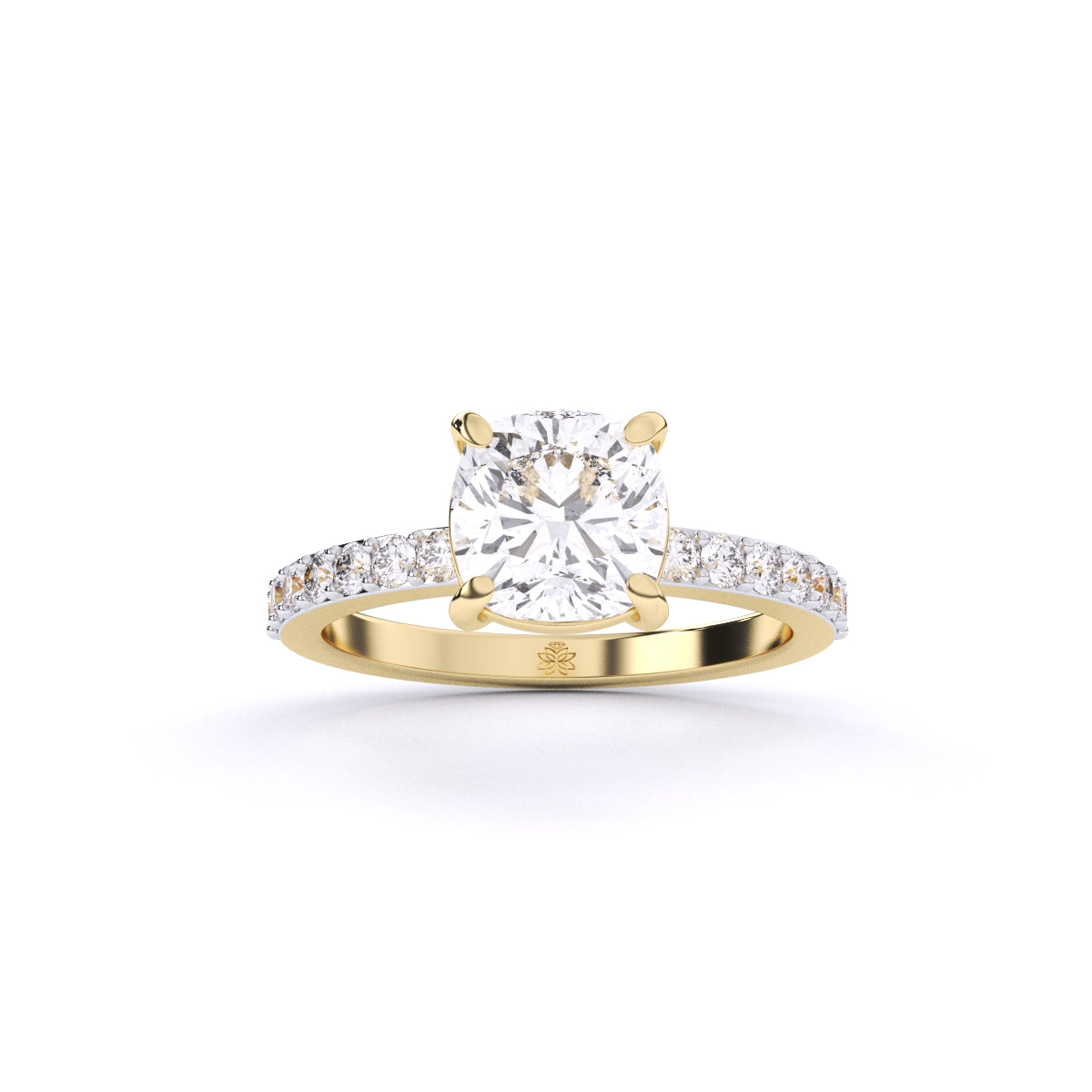 Cushion Solitaire Engagement Ring