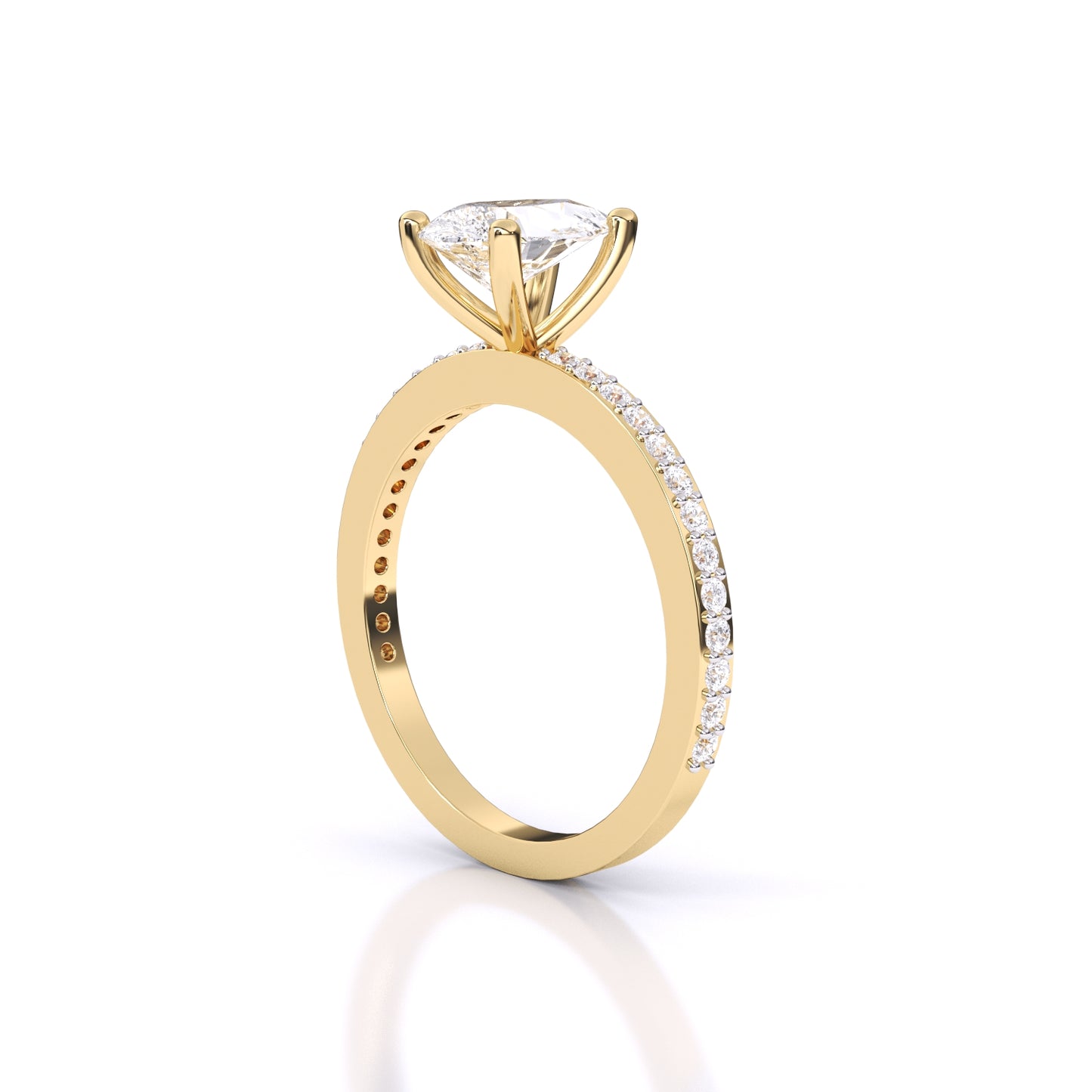 Eminent Pear-Shaped Solitaire Ring