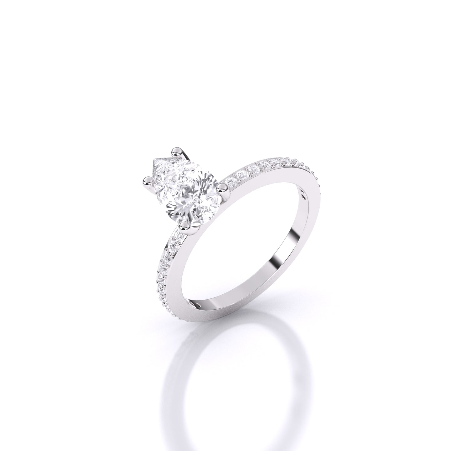 Eminent Pear-Shaped Solitaire Ring