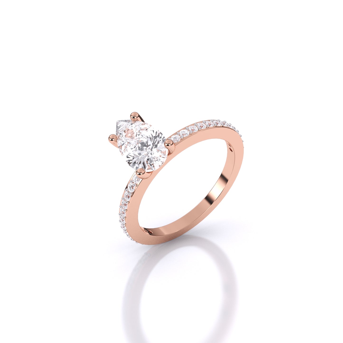 Eminent Pear-Shaped Solitaire Ring