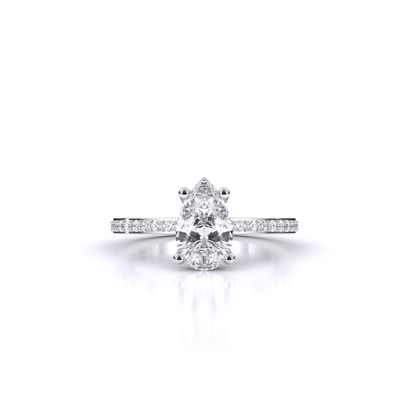 Eminent Pear-Shaped Solitaire Ring