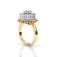 Peppered Dazzle Diamond Ring