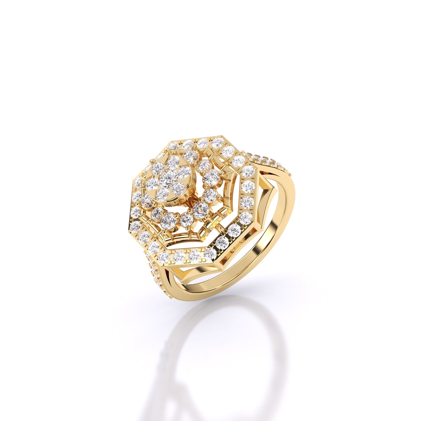 Gleaming Flower Ring