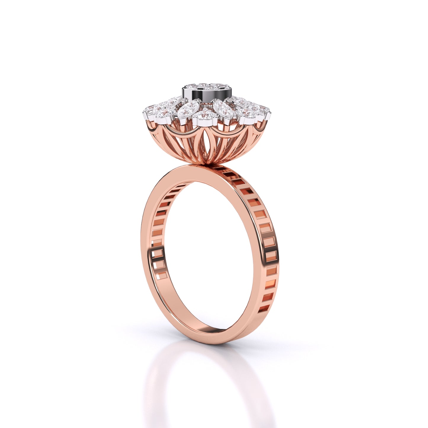 Daily Radiance Floral Ring