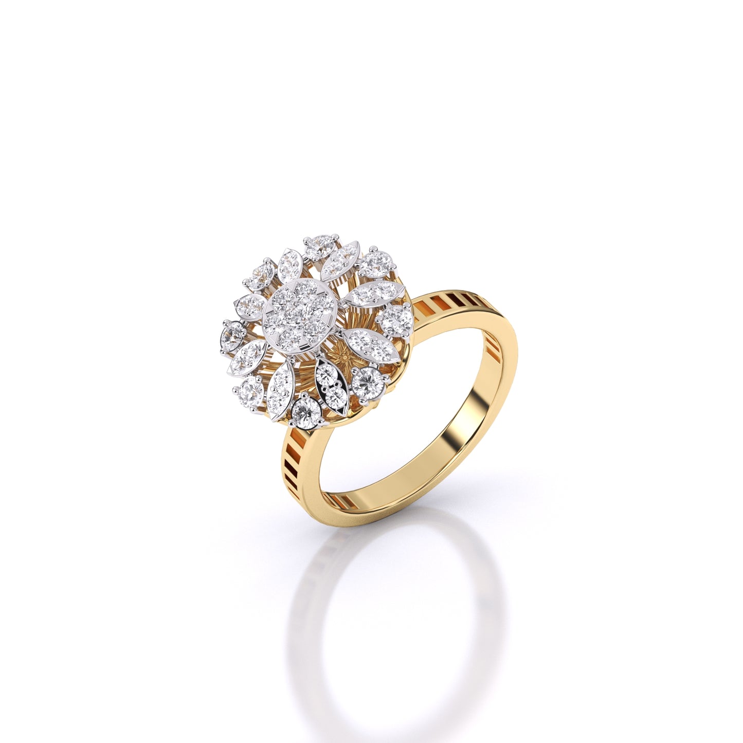 Daily Radiance Floral Ring