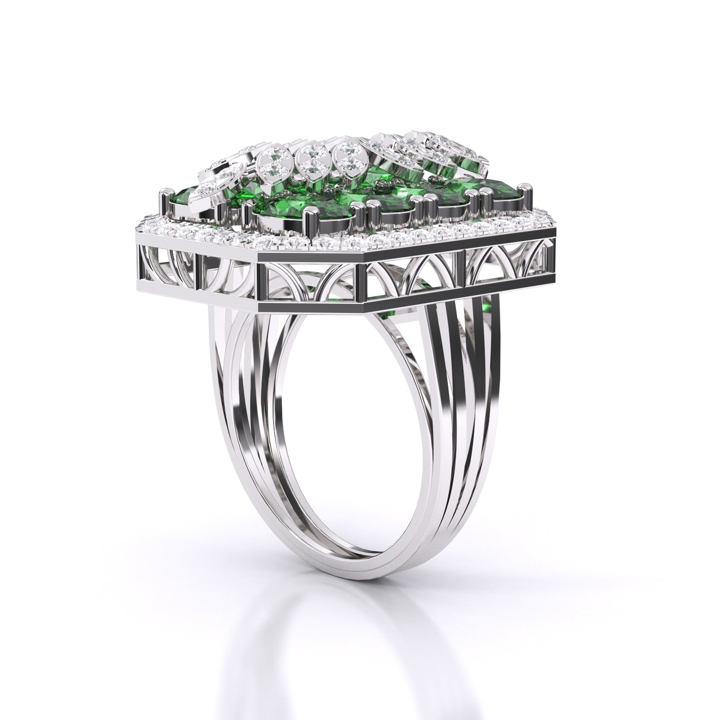 Rectangle Emerald Ring