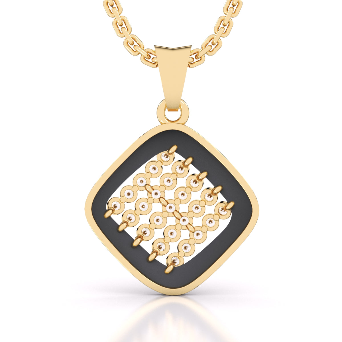 Rectangle Diamond Pendant