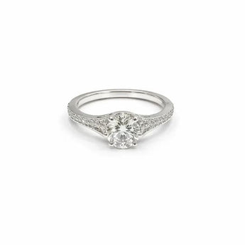 1.42 Carat Diamond White Gold Engagement Ring