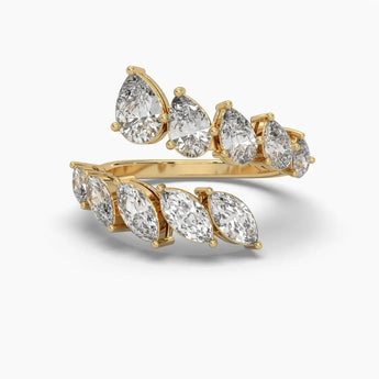 Buy Open Diamond Cocktail Ring at Ivana Jewels Best lab grown diamond jewellery brand