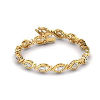 Oval Diamond Halo Bracelet Best lab grown diamond jewellery brand