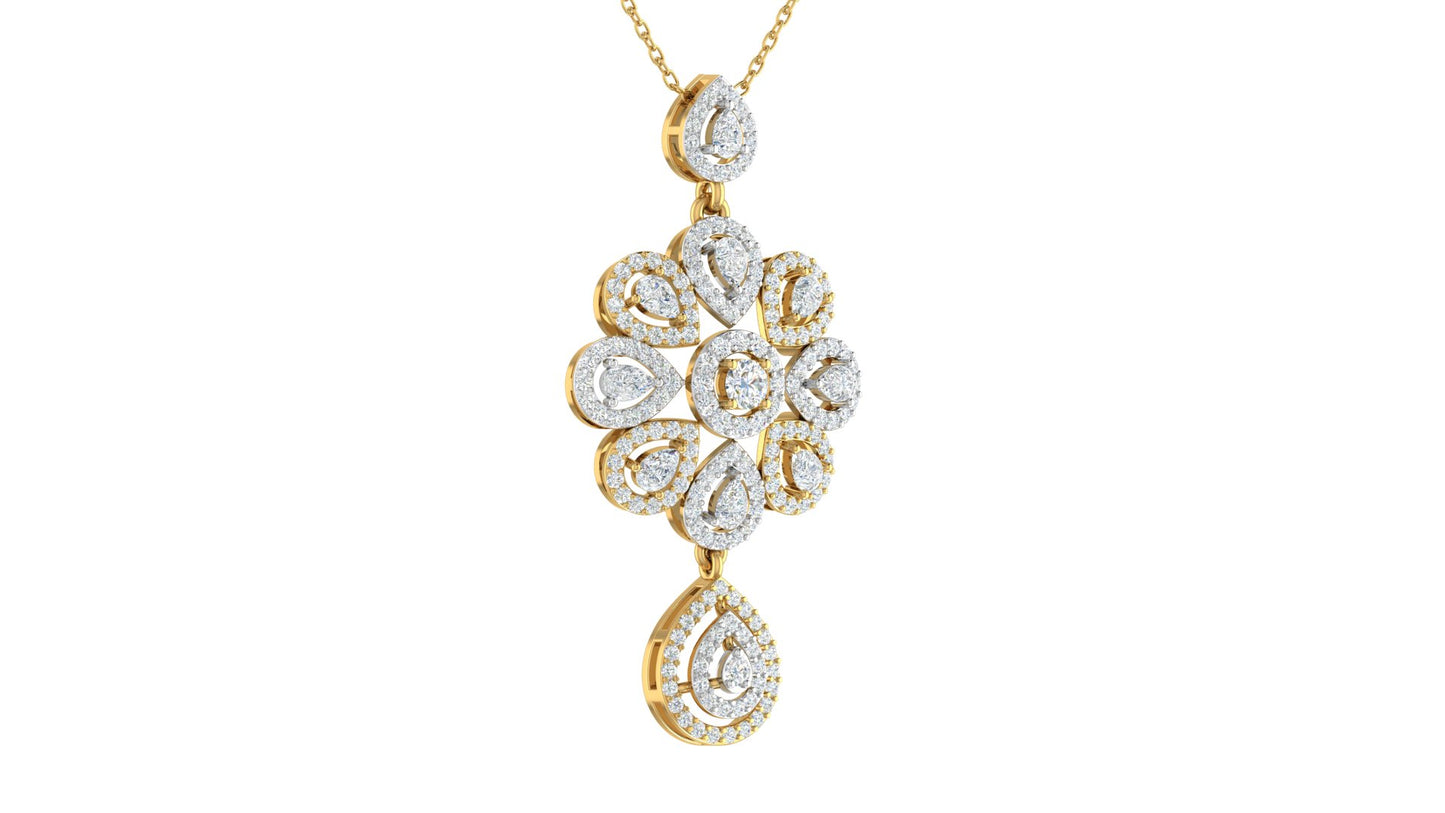 Classic Design Pendant with Fancy Diamond