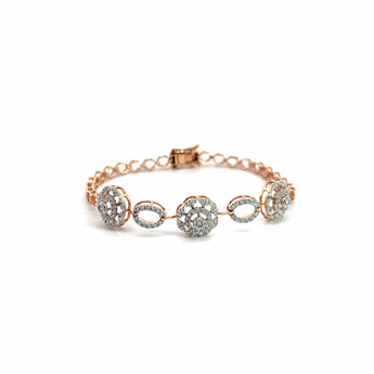 Buy Round Diamond Chain Bracelet | Ivana Jewels Best lab grown diamond jewellery brand