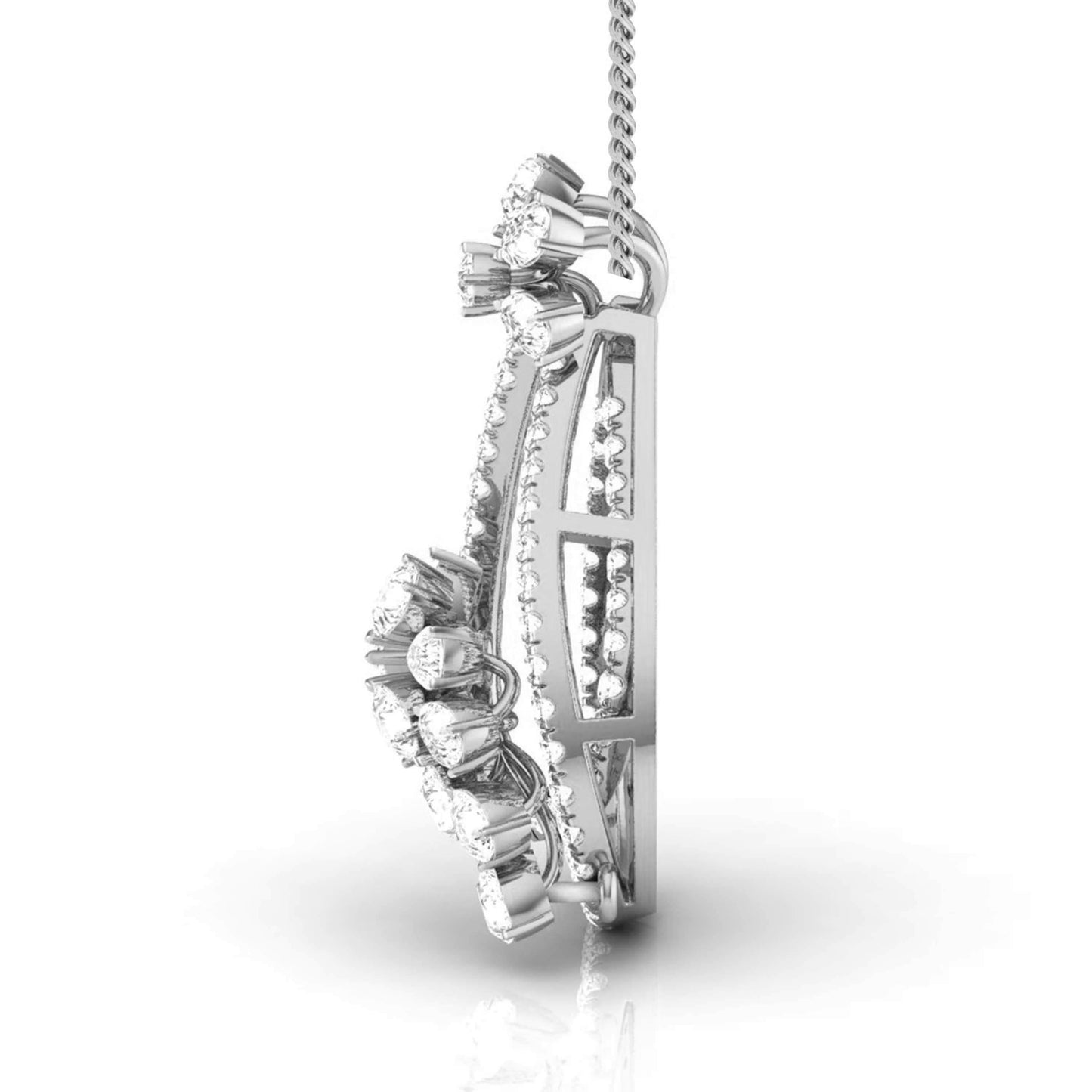 Fancy Shape Pear & Round Diamond Twinkling Tear