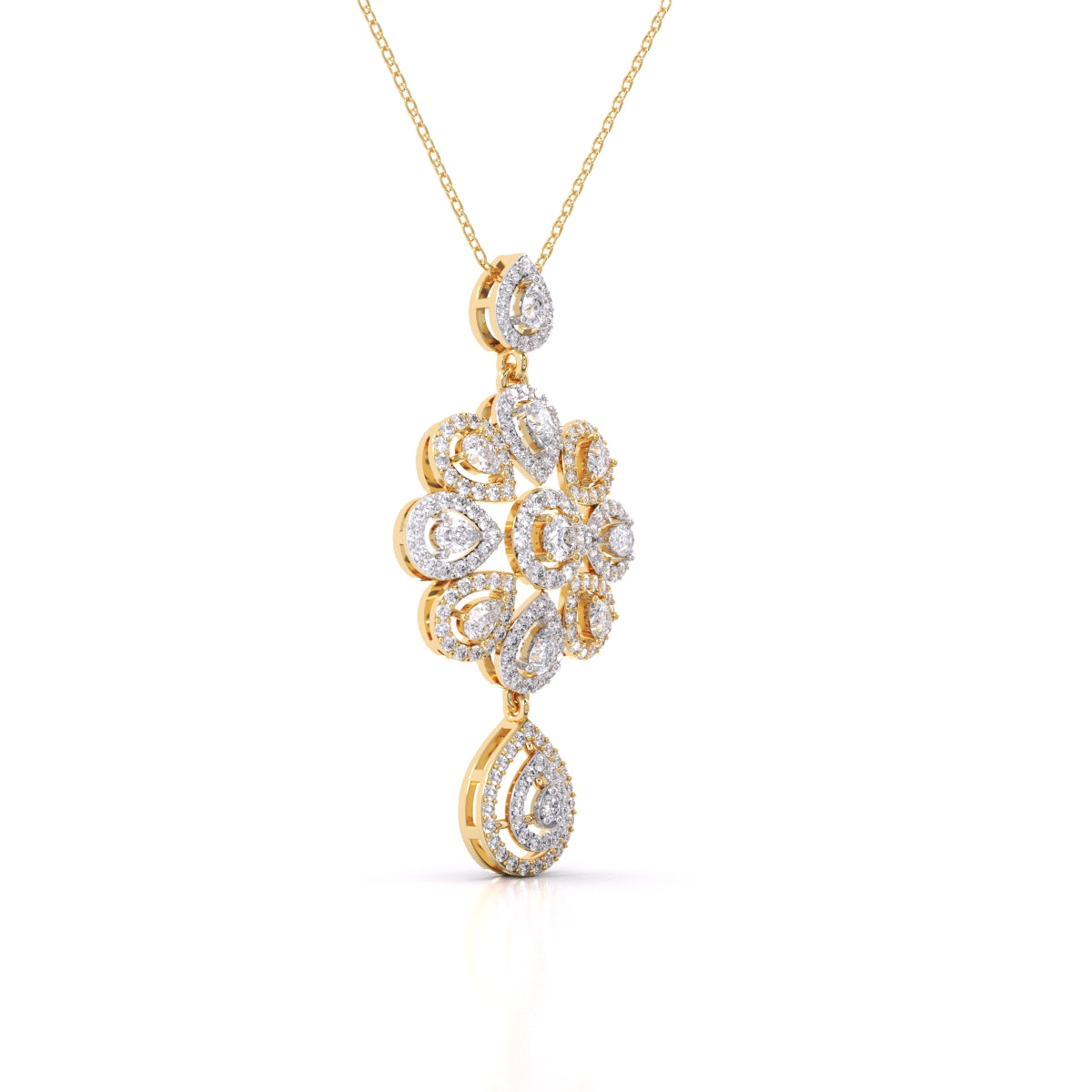 Classic Design Pendant with Fancy Diamond