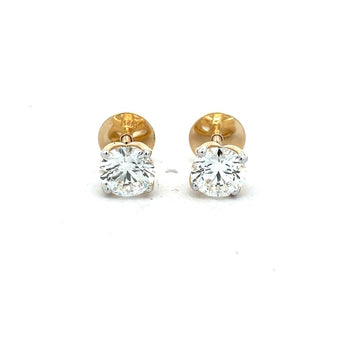1 Carat Timeless Solitaire Stud Earrings