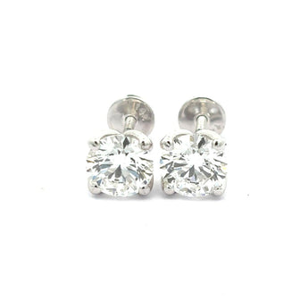 1 Carat Timeless Solitaire Stud Earrings
