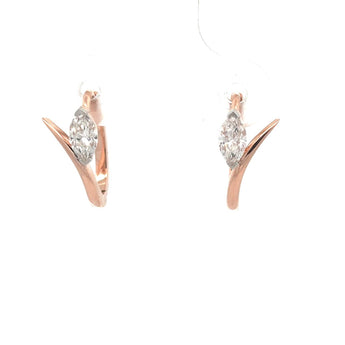 Elegant Marquise Diamond Drop Earrings
