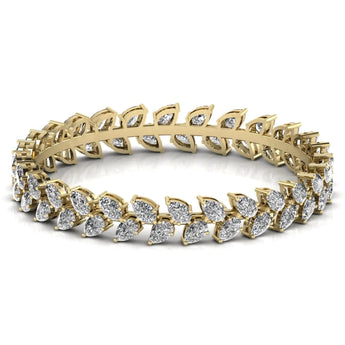 Buy Leaf Style Diamond Bracelet from Ivana Jewels Best lab grown diamond jewellery brand