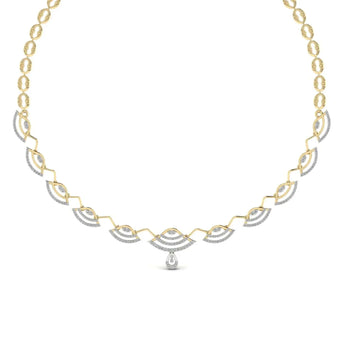 Buy Party Wear Diamond Minimalist Necklace at Ivana Jewels Best lab grown diamond jewellery brand