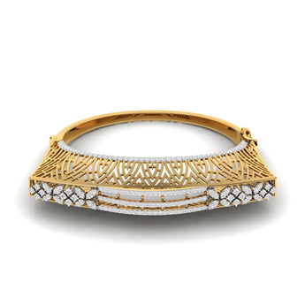 Buy 3 Carat Accent Diamond Bangle Online from Ivana Jewels Best lab grown diamond jewellery brand