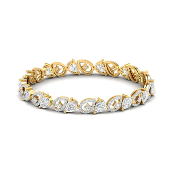 Textured Diamond Bracelet Best lab grown diamond jewellery brand