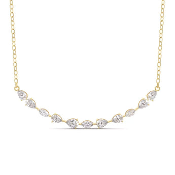 Buy Pear & Marquise Solitaire Diamond Pendant Online from Ivana Jewels Best lab grown diamond jewellery brand