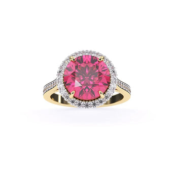 Buy Pink Tourmaline Casual Diamond Ring at Ivana Jewels Best lab grown diamond jewellery brand
