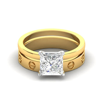 Princess Diamond Solitaire Set Best lab grown diamond jewellery brand